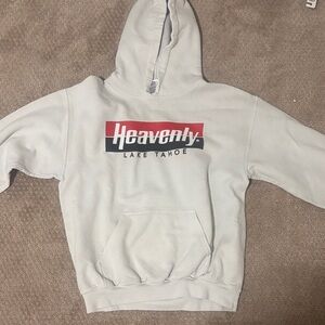 Gildan Men's White Hoodie